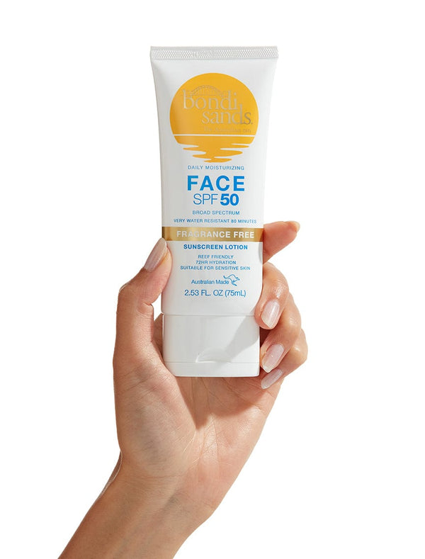 SPF 50 Fragrance Free Face Sunscreen Lotion, 2.53 FL OZ