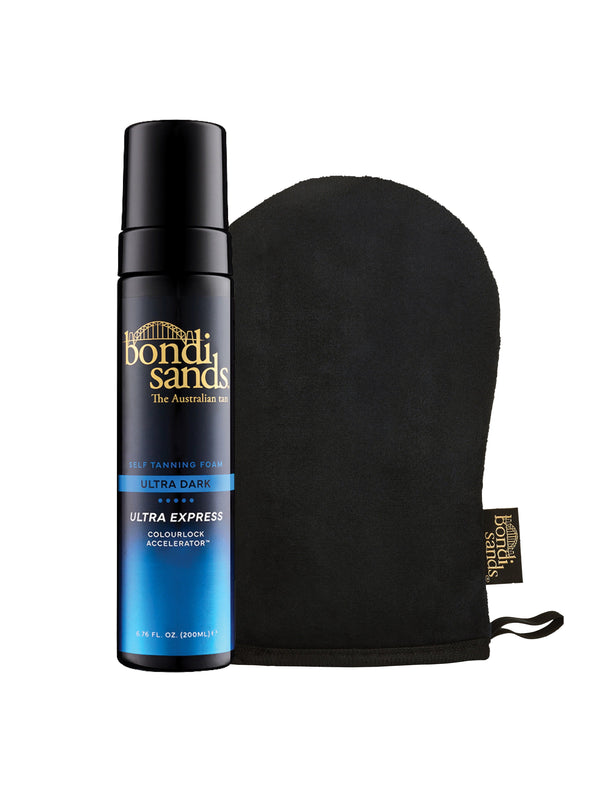 Ultra Express Self Tanning Foam & Application Mitt Bundle