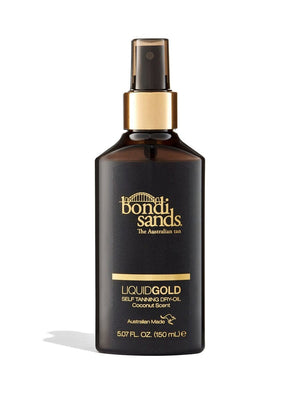 Self Tanning Coconut Scented Dry Oil in Liquid Gold