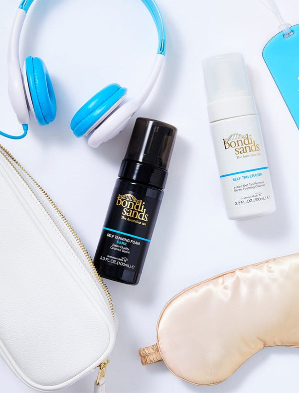 Trial Sizes of Bondi Sands Best Sellers Including the Self Tanning Foam Dark and Self Tan Eraser