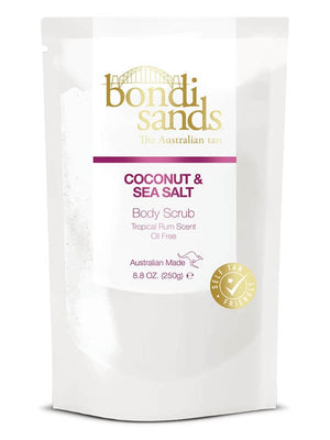 Self Tan Friendly Tropical Rum Body Coconut and Sea Salt Body Scrub